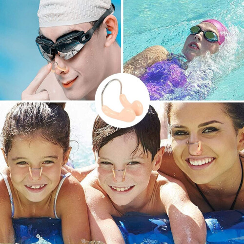 Swimming Nose Clips Pack Of 8 With Soft Padding 2