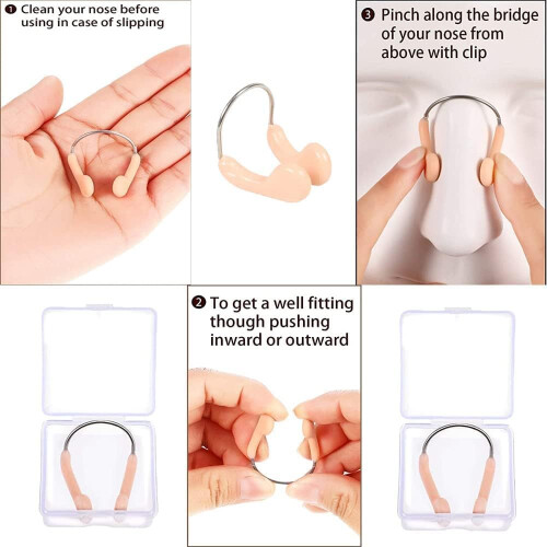 Swimming Nose Clips Pack Of 8 With Soft Padding 1