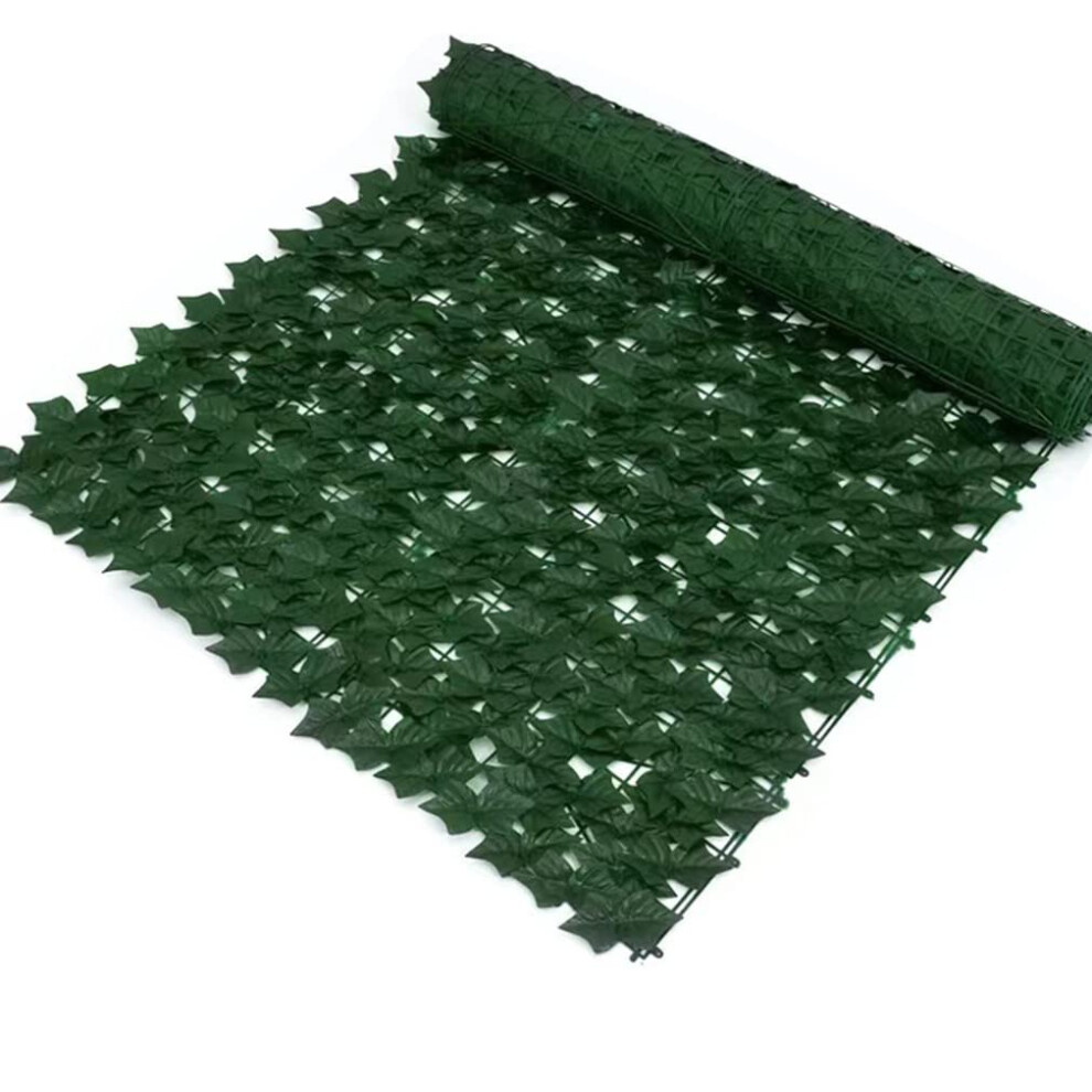 Artificial Ivy Hedge Privacy Screen Extension Trimming Plant Wall Plastic Fence Outdoor Pillar Green Leaves Lxtingdp240608 6276012197104