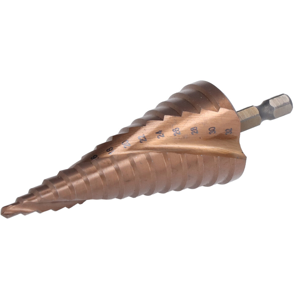 Step Drill Bit 2 Spiral Groove M35 Cobalt 4-32Mm Multi-Material 7651333032676