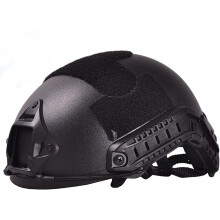 Tactical Airsoft Paintball CS Helmet ABS Plastic Matte Black Adjustable