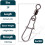 Fishing Swivels With Locking Hooks, Ball Bearing, 10 Pack 3