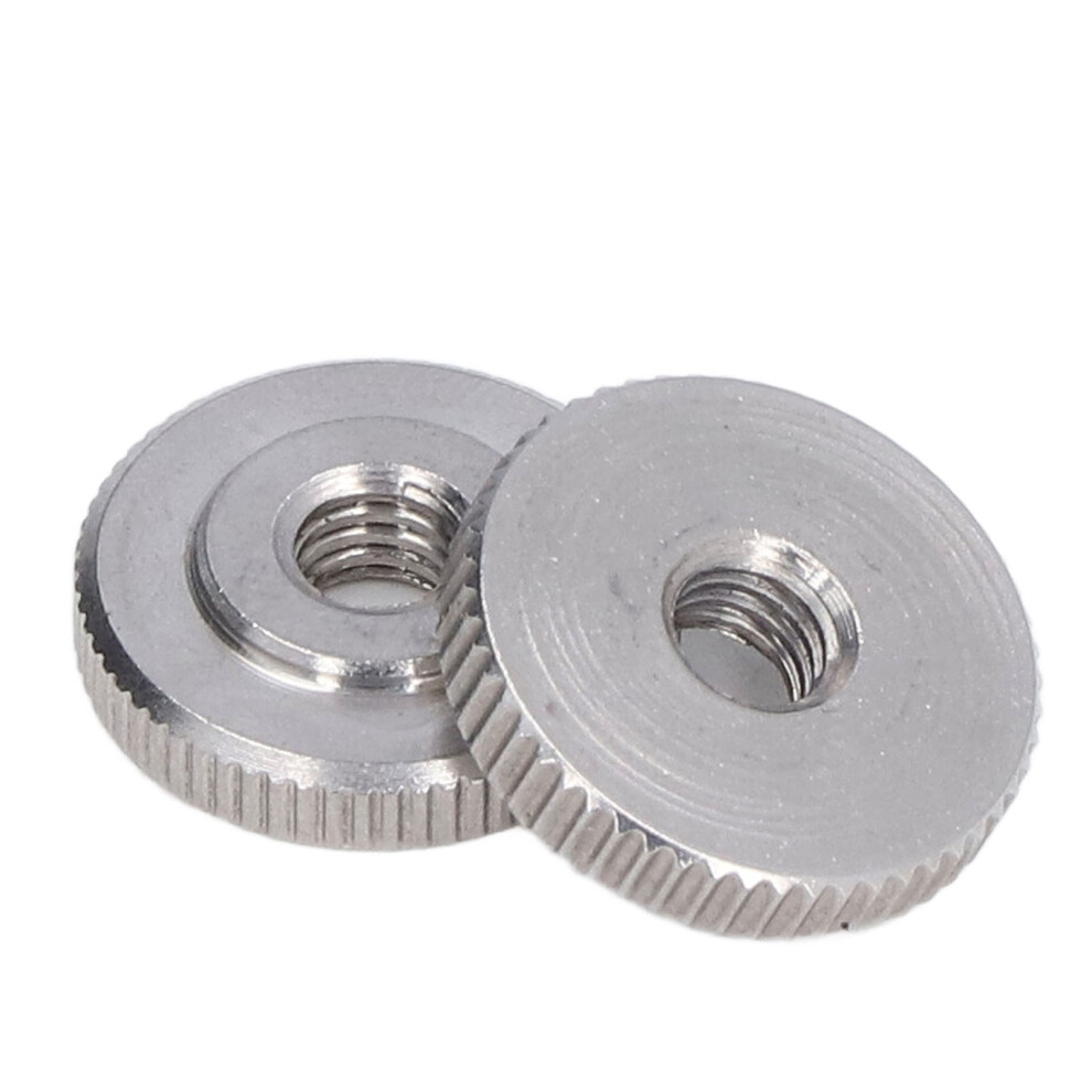 M6 Stainless Steel Knurled Thumb Nut Din467 Flat Head Through Hole 7681333033243