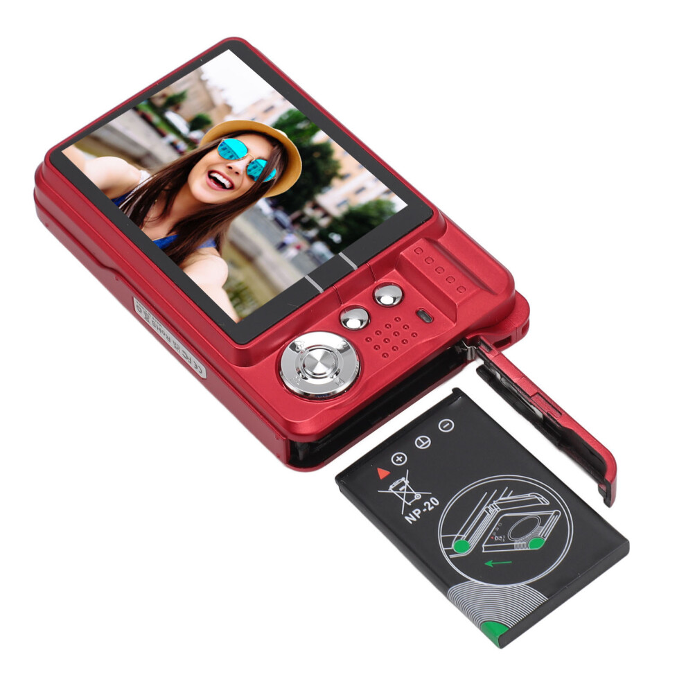4K Digital Camera 48Mp 2.7 Inch 128G 8X Zoom Red 5081333033304