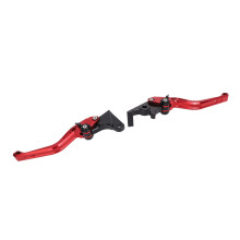 Paar CNC-verstellbare Brems- und Kupplungshebel CB350 Rot