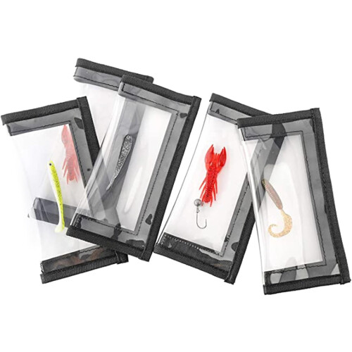 Transparent Angelköder, protective hooks, Kurbelköder, spoon, bait bag 1