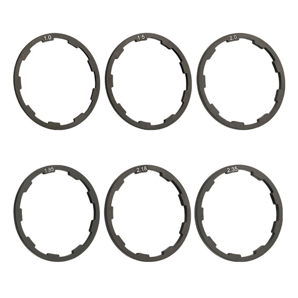 6 Pieces Bicycle Washer Aluminum Alloy Flywheels Hub Spacers Bicycles Low Spacer Washer Bottom Bracket Gaskets-image-OPC-PJBPQDZ-NEW