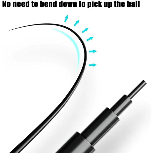 Badminton trainer, 65–330 cm adjustable pole, rebound trainer, 3 balls, racket, storage bag 2
