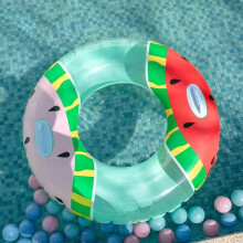 Opblaasbare zwemband in de vorm van een watermeloen, zomers zwemmatras, decoratie voor strandfeesten