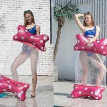 Drijvende waterhangmat met opblaasbaar matras, ligstoel voor in het zwembad