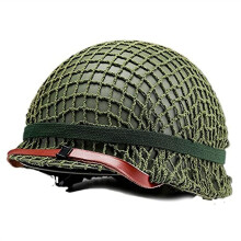 WWII Protective Helmet US Army Helmet Wwii Steel M1 Green Steel Helmet Replica Military Replica CS Game Hunting Helmet M1Net