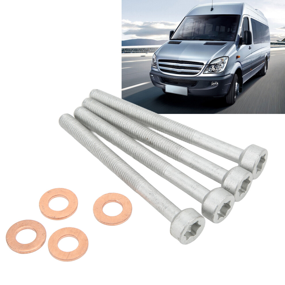 8Pcs Fuel Injector Bolts Seal Washers Kit For Mercedes Sprinter W906 651 Engine 4601333037488