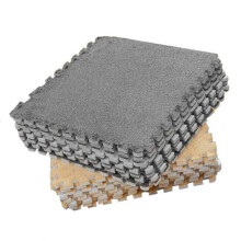 10 pièces de dalles en mousse pelucheuse à clipser, 11,8 x 11,8 pouces