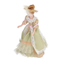 Lebensechtes Keramik-Puppenhaus-Figur Modell, 16 cm, mit drehbaren Gliedmaßen