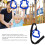 Children's Pull-Up Rings 331lb Capacity with Adjustable 80cm Straps Blue 8