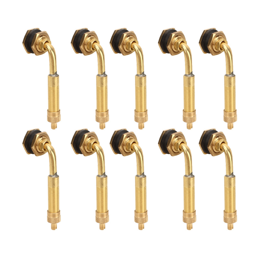 10Pcs Earthmover Tyre Valve Stem Copper Large Bore 9121376203138
