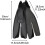 Diving Fins Full Foot Split Fin XL Size 3