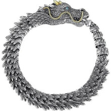 Dragon Bracelet for Men Pure Copper Vintage Dragon Chain Bracelet Dragon Jewelry for Men