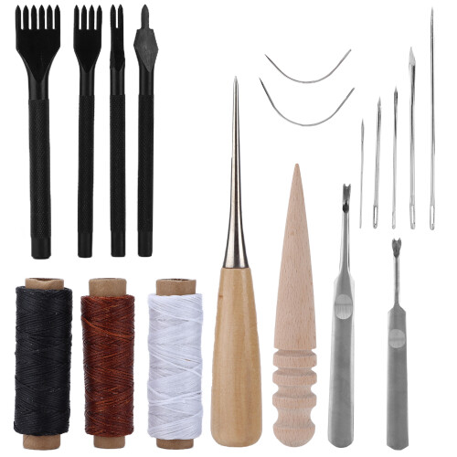 18Pcs Leather Tool Set Easy Use Multiple Uses 1