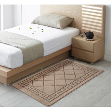 (60x110cm) Tribela Heavy Duty Machine Washable Hallway Kitchen Non Slip Door Mat - Beige