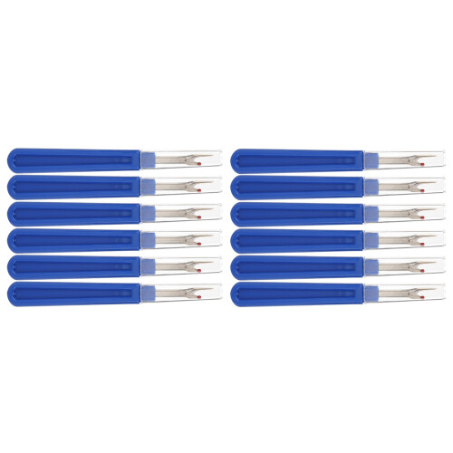 12Pcs Seam Ripper Durable Stainless Handy Handles 2