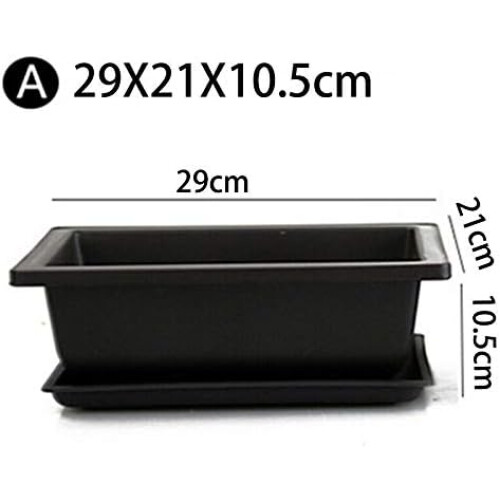 Bonsai Pot, Planter, Balcony Box, 29 x 21 x 10.5 cm 1
