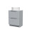 NES Home Nes Home 600mm Matte Grey Freestanding Vanity Unit With Round Bowl Basin 2