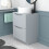 NES Home Nes Home 600mm Matte Grey Freestanding Vanity Unit With Round Bowl Basin 4