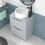 NES Home Nes Home 600mm Matte Grey Freestanding Vanity Unit With Round Bowl Basin 5