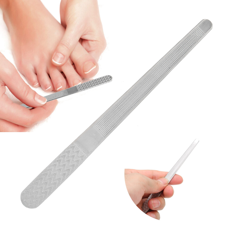 Compact Stainless Steel Nail File: Perfect for Manicure and Pedicure