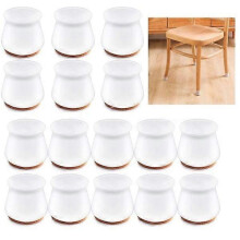 Furniture feet / furniture leg protectors Silicone/Felt 18-25 mm 16-pack