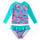 Ensemble de 2 rash guards, imprimé d'écailles de poisson, Taille 100 3