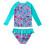 Ensemble de 2 rash guards, imprimé d'écailles de poisson, Taille 100 8