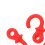 4Pcs Archery Bow String Silencers Rubber Shock Absorbers Red for Compound Bow 7