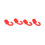 4Pcs Archery Bow String Silencers Rubber Shock Absorbers Red for Compound Bow 14