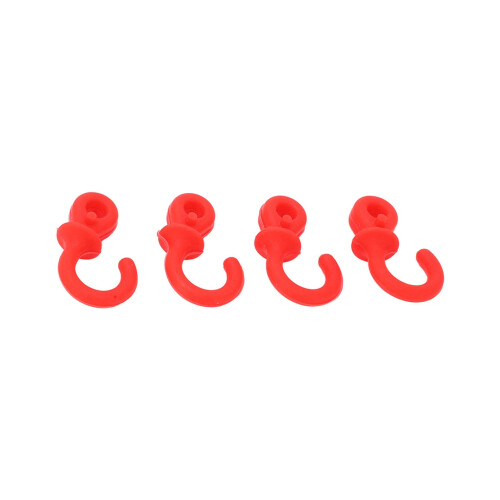 4Pcs Archery Bow String Silencers Rubber Shock Absorbers Red for Compound Bow
