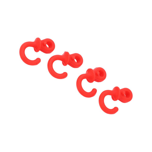 4Pcs Archery Bow String Silencers Rubber Shock Absorbers Red for Compound Bow 2
