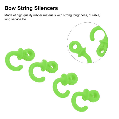 Durable Rubber Bow String Silencers: Noise & Vibration Dampeners 2
