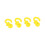 4Pcs Yellow Bow String Silencers for Archery Vibration Reduction 14