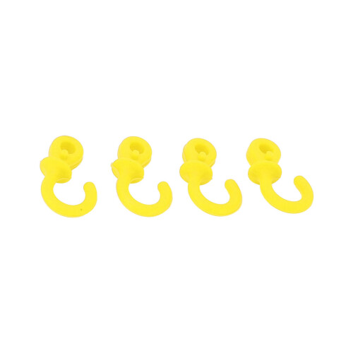 4Pcs Yellow Bow String Silencers for Archery Vibration Reduction