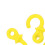 4Pcs Yellow Bow String Silencers for Archery Vibration Reduction 4