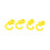 4Pcs Yellow Bow String Silencers for Archery Vibration Reduction 2