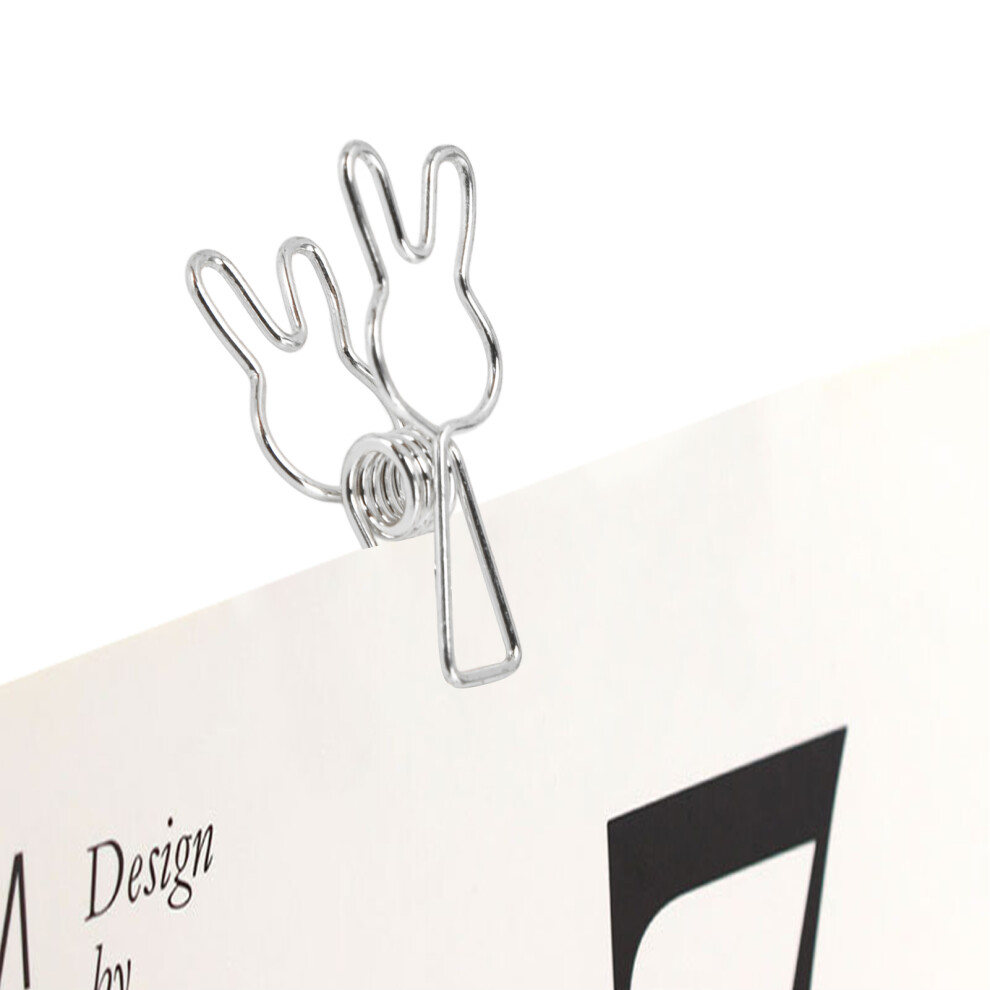 20 Pcs Silver Iron Spring Clips, 3.3X1.2cm, Multipurpose Binder 3031333045144