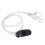 Clip d’aide auditive en ABS transparent et support de cordon 15