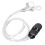 Clip d’aide auditive en ABS transparent et support de cordon 4