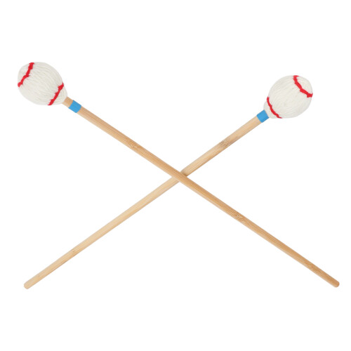 Durable Yarn Mallet Pair with Medium Hard Heads for Instrument Use 2