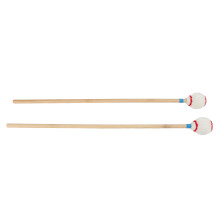 Durable Yarn Mallet Pair with Medium Hard Heads for Instrument Use