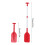 Remo telescopico per barca 462 g 54-110 cm Rosso 2