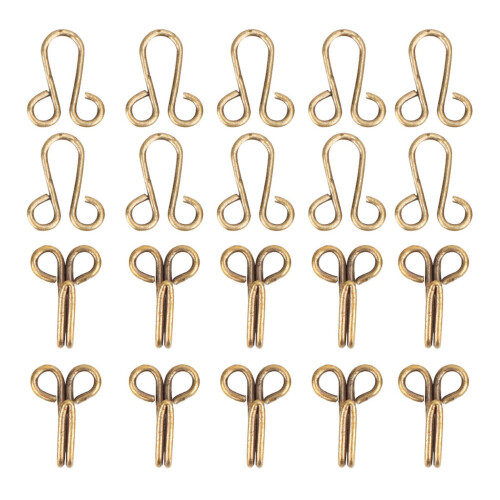 10 Pcs Fur Coat Hook Fasteners Sew for Over Coat 1