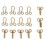 10 Pcs Fur Coat Hook Fasteners Sew for Over Coat 14